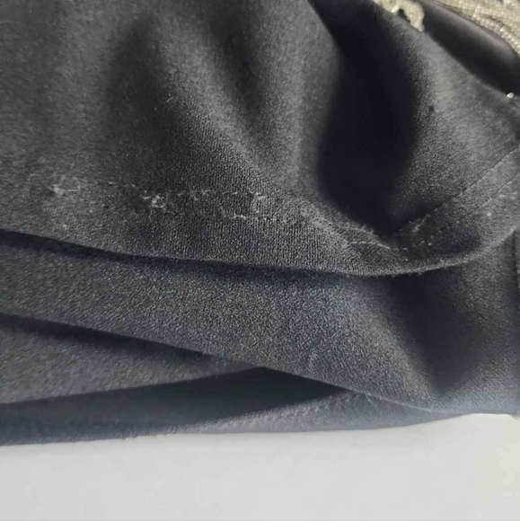 FINAL PRICE⚡️Sexy One Shoulder Beaded Fringe High Slit Coctail Dress sz 4-6 - Picture 5 of 9